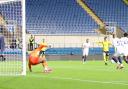 Joel Cooper puts Oxford United 1-0 up inside two minutes Picture: Steve Edmunds