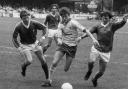 Andy Thomas playing for the U's against Wimbledon in 1982