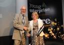 Inspiration: Graham Varney receives the award from Hazel Garvey, director of business development for the Institute of Chartered Accountants for England and Wales