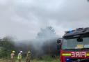 Crews were called to a barn fire in Chipping Norton (Credit: Oxfordshire Fire and Rescue)