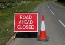 Stock image of a road closure