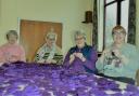The Knit & Chat group made 650 purple hearts at Wantage Methodist Church