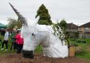 Community unveils unicorn statue built for the King's coronation