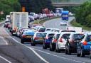 A40 closed Westbound due to two crashes