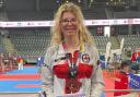 Amelia Richardson celebrates her success at the Junior European Taekwondo Championships. Picture supplied by family