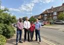 Councillor Dr Chukwudi Okeke on far left and councillor Mark Cherry second from the left
