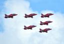 The Red Arrows were spotted this week.