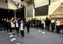 The choir rehearsing for the event on Thursday (November 30) evening