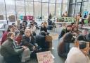 Oxford Brookes students and staff stage sit-in protest at the university