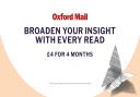 Subscribe to the Oxford Mail for £4 for four months