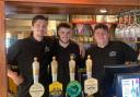 Staff at the Victoria Arms, Old Marston