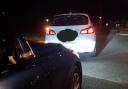 The driver was stopped on Whitelands Way in Bicester last night