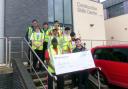 Persimmon Homes made a donation to the college's Witney construction department