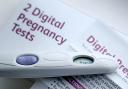 Stock image of a pregnancy test