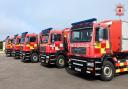 Northamptonshire Fire and Rescue fire crews respond to farm fire near Banbury.