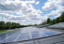 Green energy: Solar panels at Bure Park Primary School in Bicester