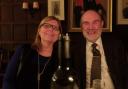 Happy meeting: Chris Gray and Dr Cindy Lovell at Magdalen College
