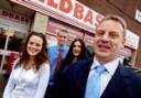 The Buildbase team, from right, Dave Robertson, Anna Karavias, Craig Tarrant and Kate Godfrey