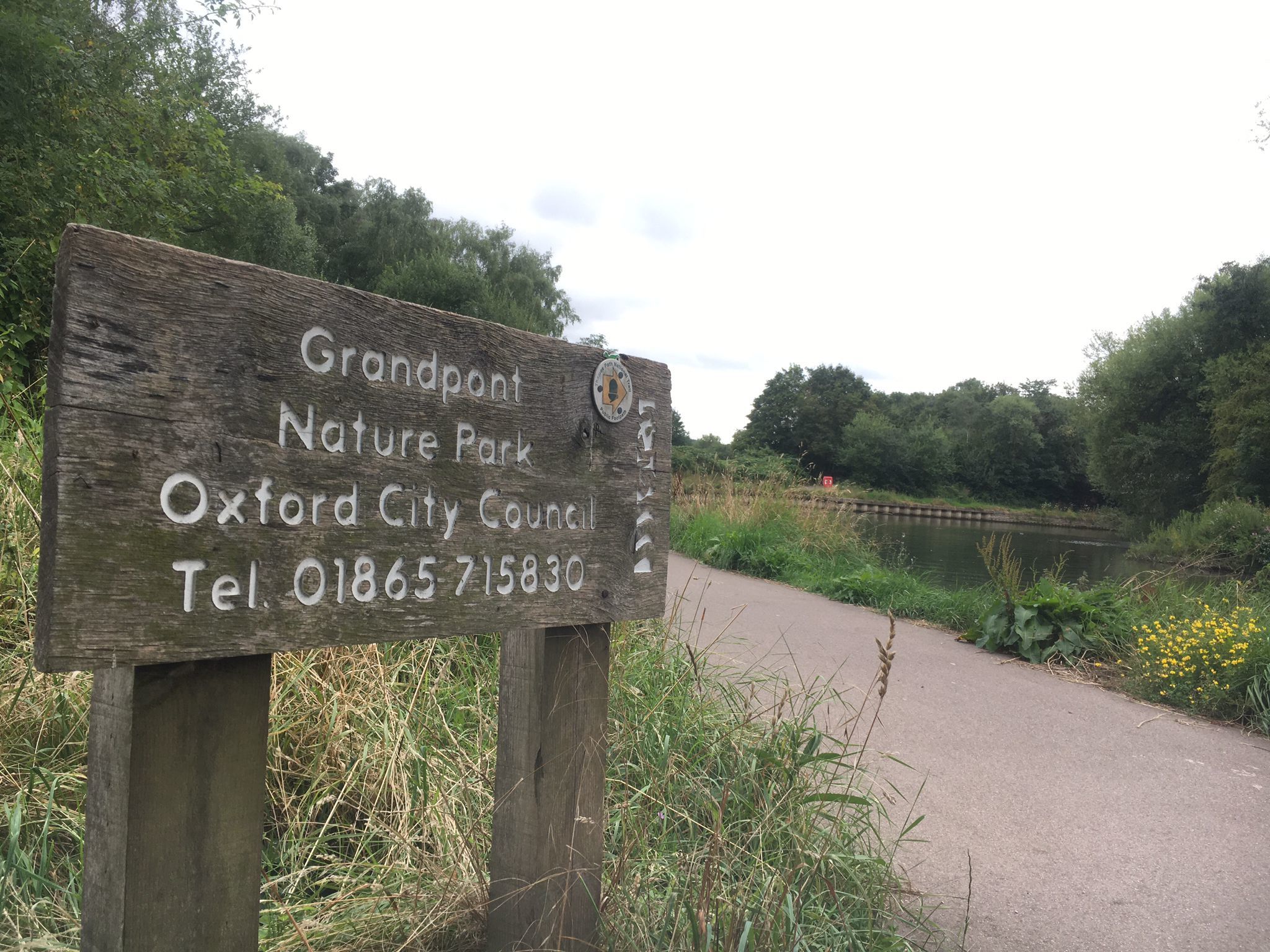 Grandpont nature park, Oxford, where the assault took place