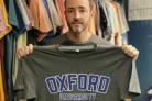 Arron Harnden with an Oxford varsity shirt (Luciana Malanga)