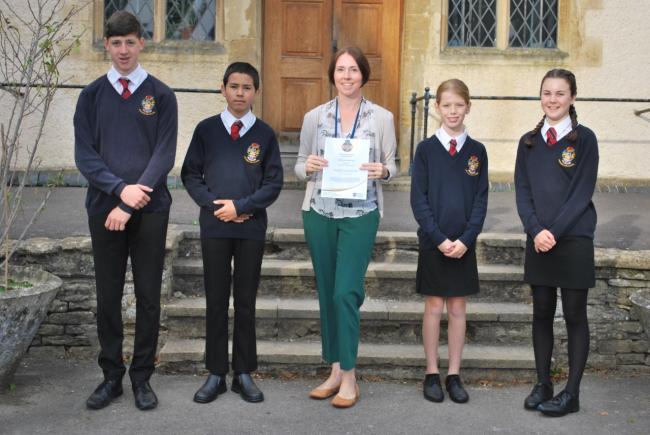 The Henry Box School deputy headteacher Rebecca Goddard with pupils. Picture: National Online Safety