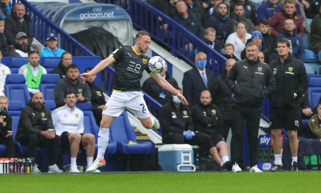 Sam Long brings the ball under control against Sheffield Wednesday. Picture: Richard Parkes