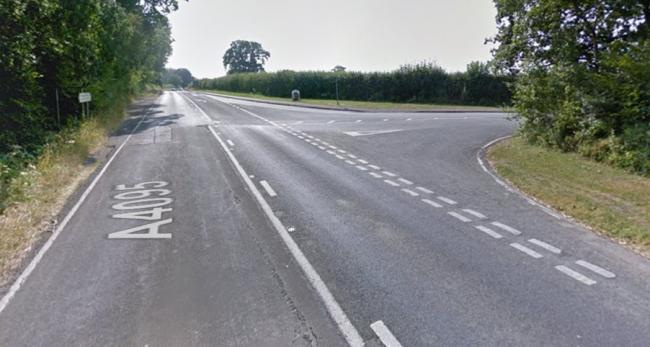 The A4095 at the junction with Common Road. Picture: Google Maps