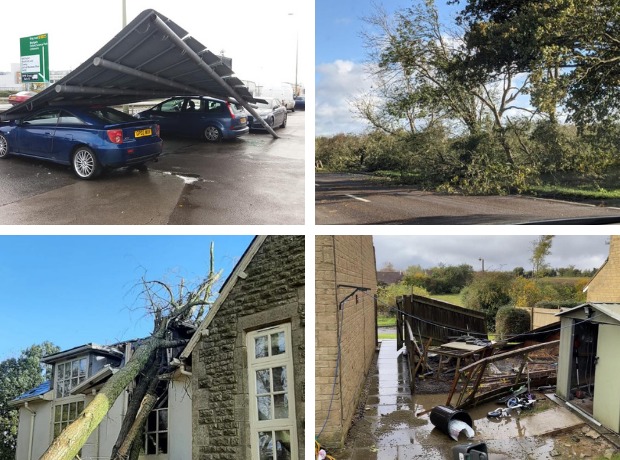 Homes, vehicles and trees battered by high winds - Vimarsana News