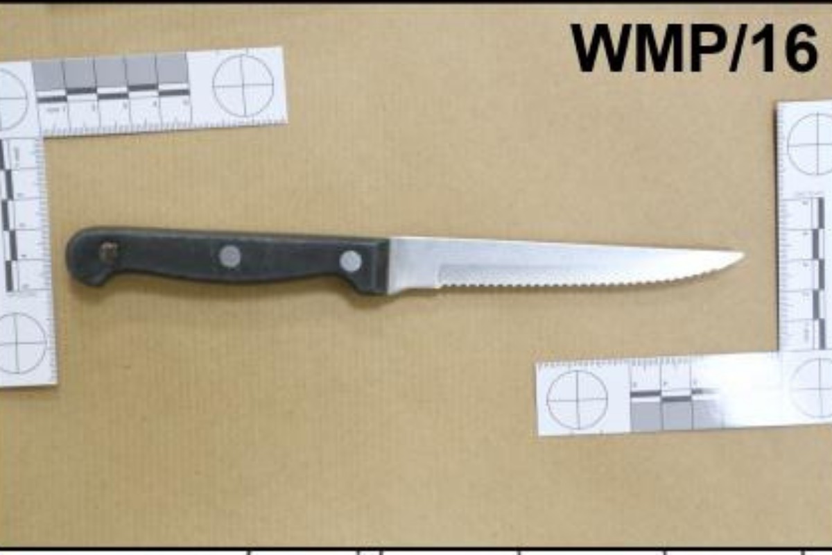 Handout image of knife in Darren MacCormick murder case Picture: TVP/CPS