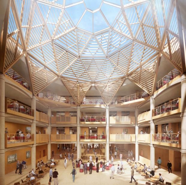 Oxford Mail: Drawings of the Stephen A. Schwarzman Centre for the Humanities. Picture: Hopkins Architects