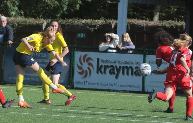 Beth Lumsden is targeting Cup progress for Oxford United Women Picture: Darrell Fisher
