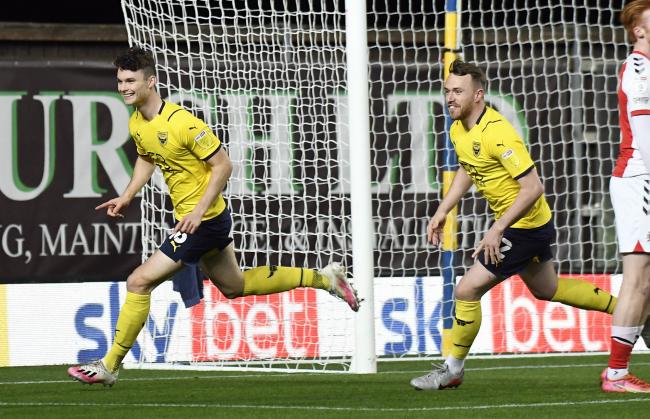 Luke McNally, buoyed by his first goal in English football on Tuesday, expects Oxford United to be on the front foot today Picture: David Fleming