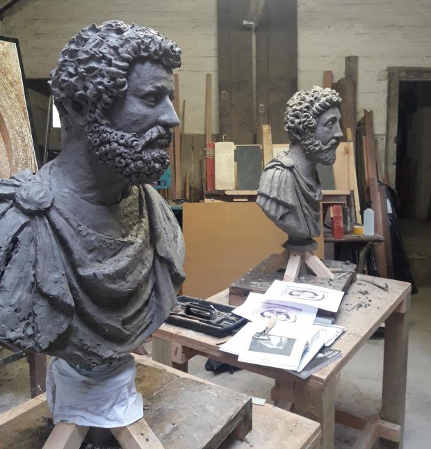 Oxford Mail: Busts of Roman Emperors which were stolen in the 1990s have been recreated at the National Trust’s Coleshill 