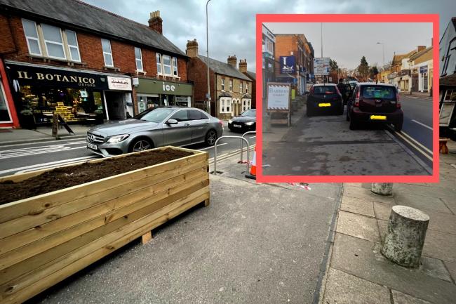 Council said planters were installed on Windmill Road due to illegal parking