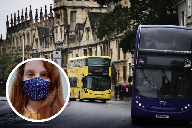 A surprising number of people were wearing face coverings on Oxford city centre buses today