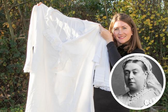Queen Victoria's nightie fails to sell at auction. Picture: Mark Laban Hansons