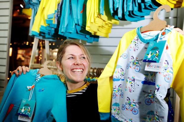 Oxford Mail: Sustainable kid's clothing store, Ducky Zebra, opens in the Covered Market. Picture: Ed Nix 