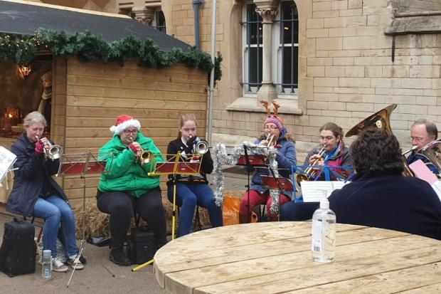 Oxford Mail: Performers at the Oxford Christmas Market