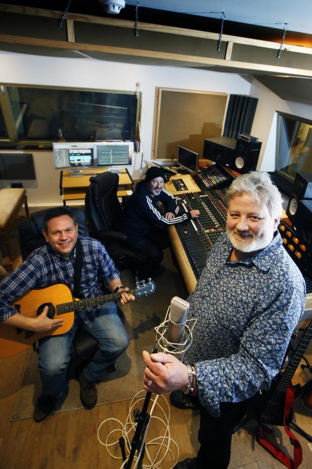 Oxford Mail: Guy Henstock, John Bell and friends have got together to record a cover of sweet Caroline by Neil Diamond. Picture: Ed Nix