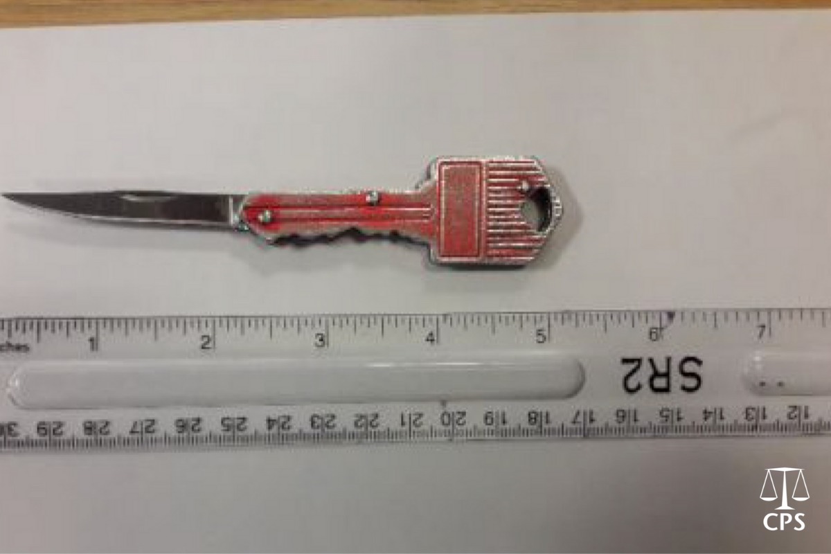 The key Alisha Jones had in Witney Snooker Club in August 2020 Picture: CPS