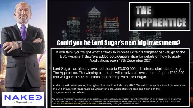 Oxford Mail: The Apprentice - applications open