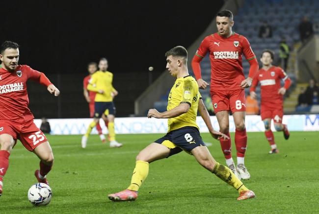 Cameron Brannagan in action for Oxford United this season Picture: David Fleming