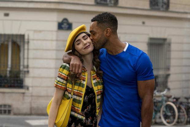 Oxford Mail: (Left to right) Lily Collins as Emily and Lucien Laviscount as Alfie. Credit: Netflix