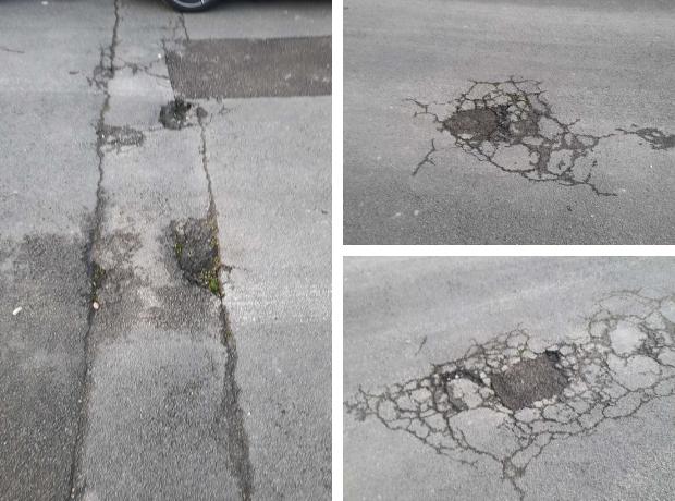 Oxford Mail: Potholes in Phipps Road