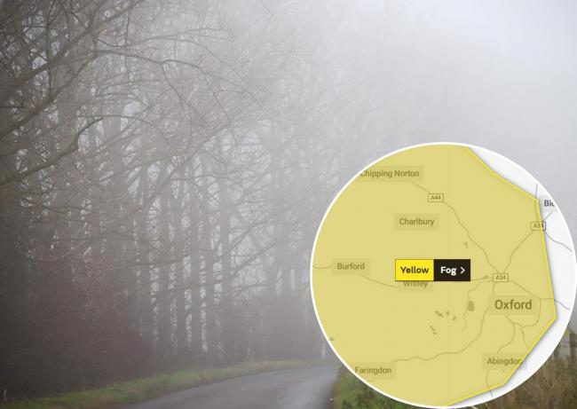 Yellow weather warning - fog