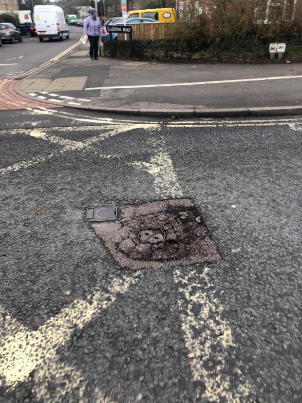 Oxford Mail: Pothole in London Road