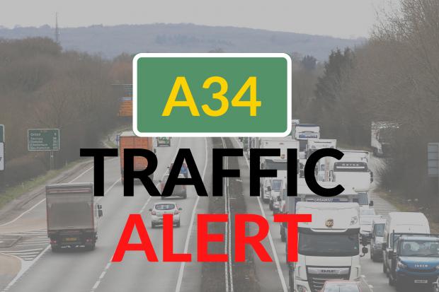 Incident blocking A34 is causing delays