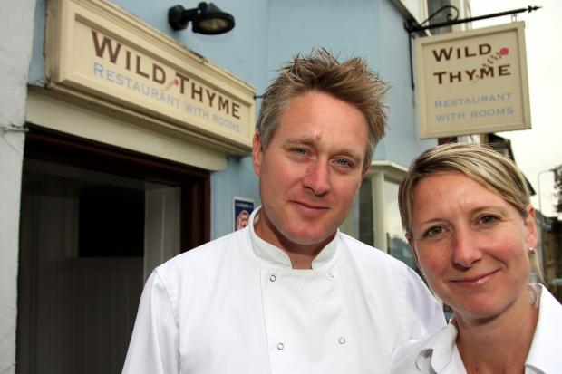 Oxford Mail: Partners Nick Pullen and Sally Daniel who run Wild Thyme Restaurant in Chipping Norton. Picture: Ric Mellis.