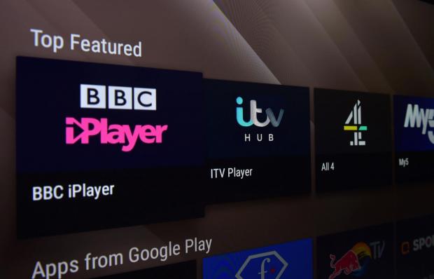 Oxford Mail: BBC iPlayer, ITV Hub, All 4, My 5 streaming apps on Smart TV. Credit: PA