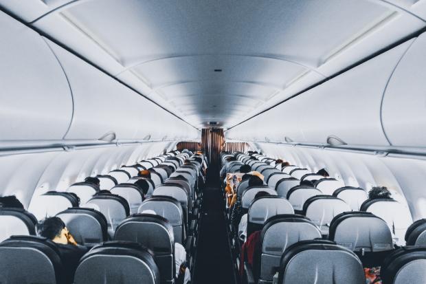 Oxford Mail: Rows of empty seats on a plane. Credit: Canva